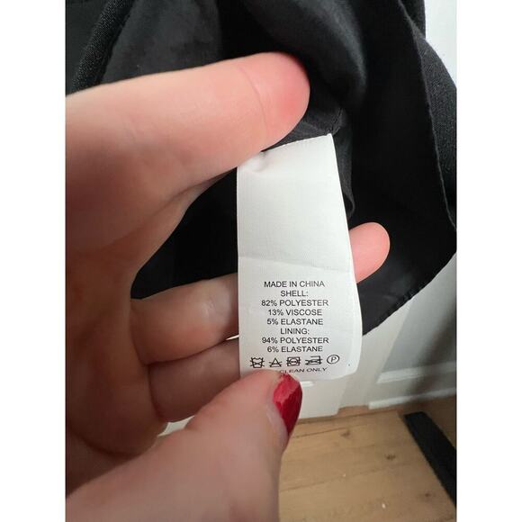 Kate Spade New York Black Jazz Things Up Fit and Flare Crepe Dress Womens 4 Midi - Picture 11 of 13